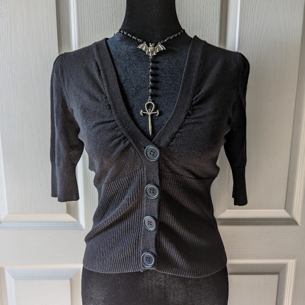Take Out Puff Sleeve Cardigan